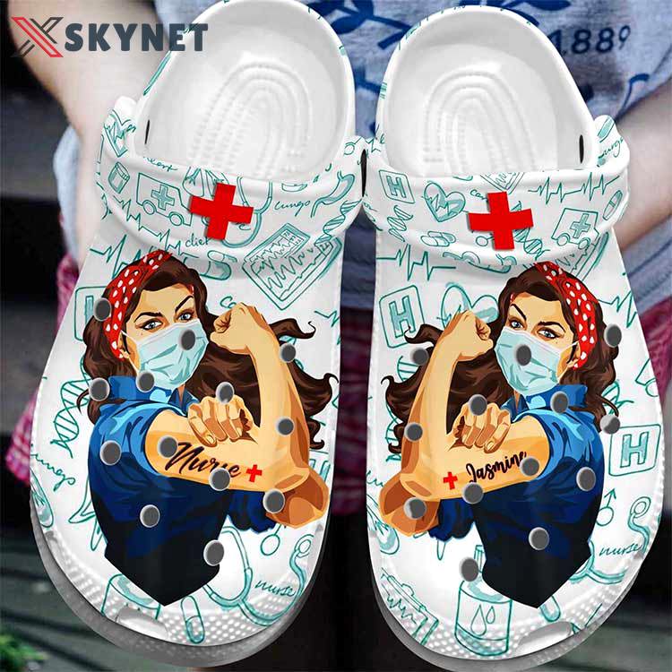 Crocs outfit - super woman hero nurse crocs clog - 2139 Crocs Outfit