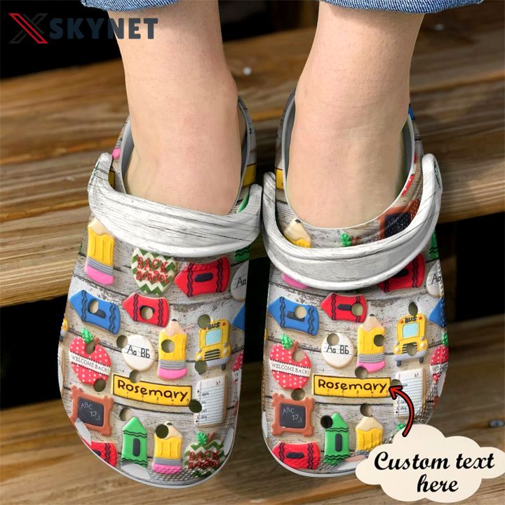 Crocs outfit - teacher personalized name 3d cookies crocs crocband clog shoes for men women - 2176 Crocs Outfit