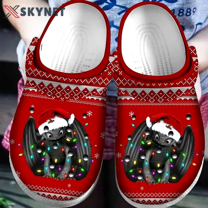 Crocs outfit - toothless santa hat ugly pattern christmas crocs crocband clog shoes for men women - 2227 Crocs Outfit