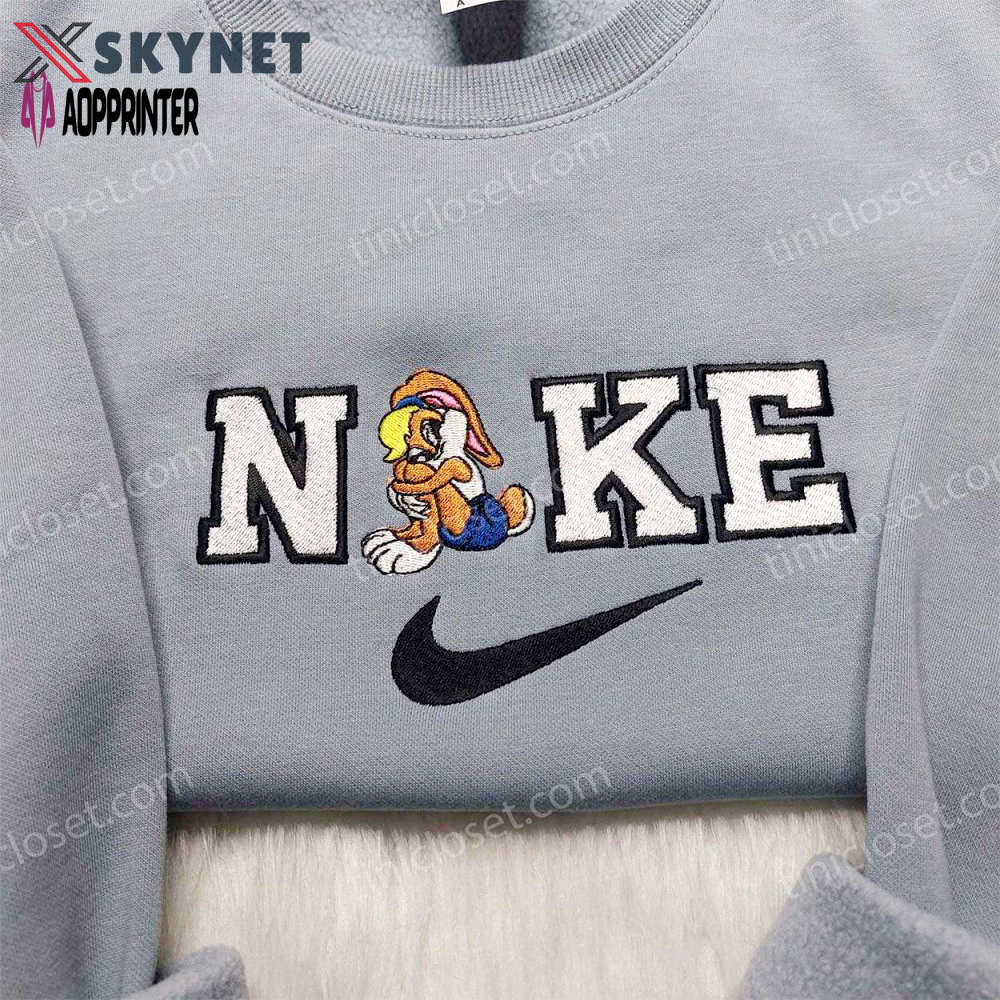 Custom nike lola bunny embroidered shirt – cartoon style delight Embroidered Shirt