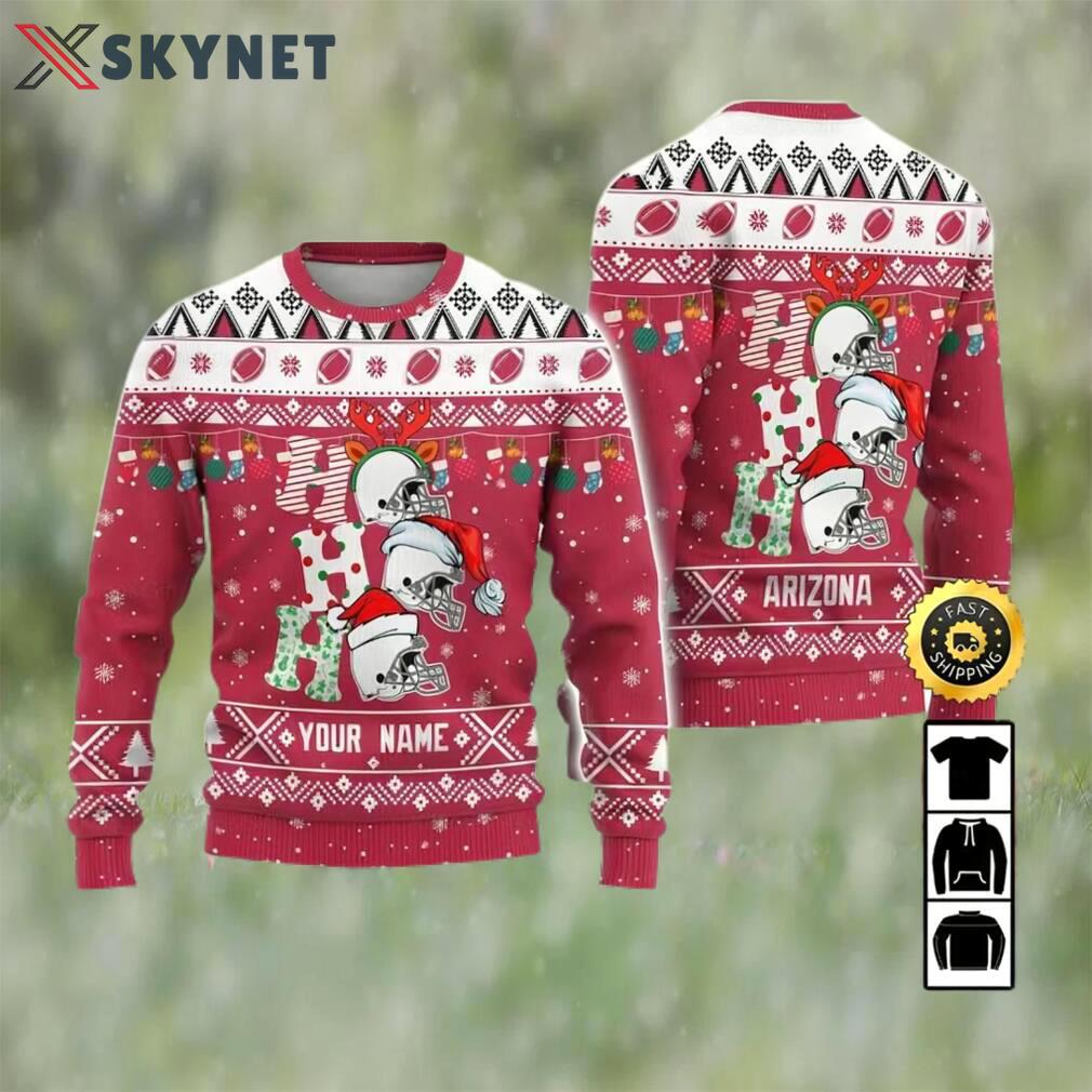 Customized arizona cardinals ugly christmas sweater, faux wool sweater, national football league, gifts for fans football nfl, football 3d ugly sweater, merry xmas ? prinvity Christmas Ugly Sweater