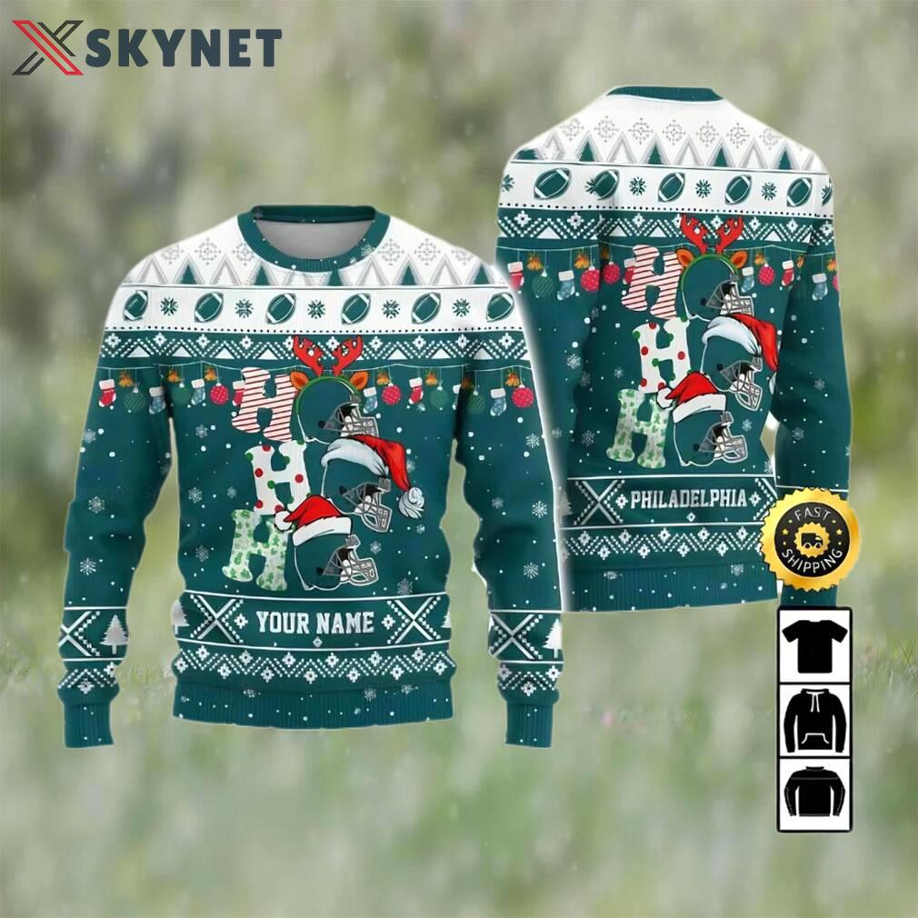 Customized philadelphia eagles ugly christmas sweater, faux wool sweater, national football league, gifts for fans football nfl, football 3d ugly sweater ? prinvity Christmas Ugly Sweater