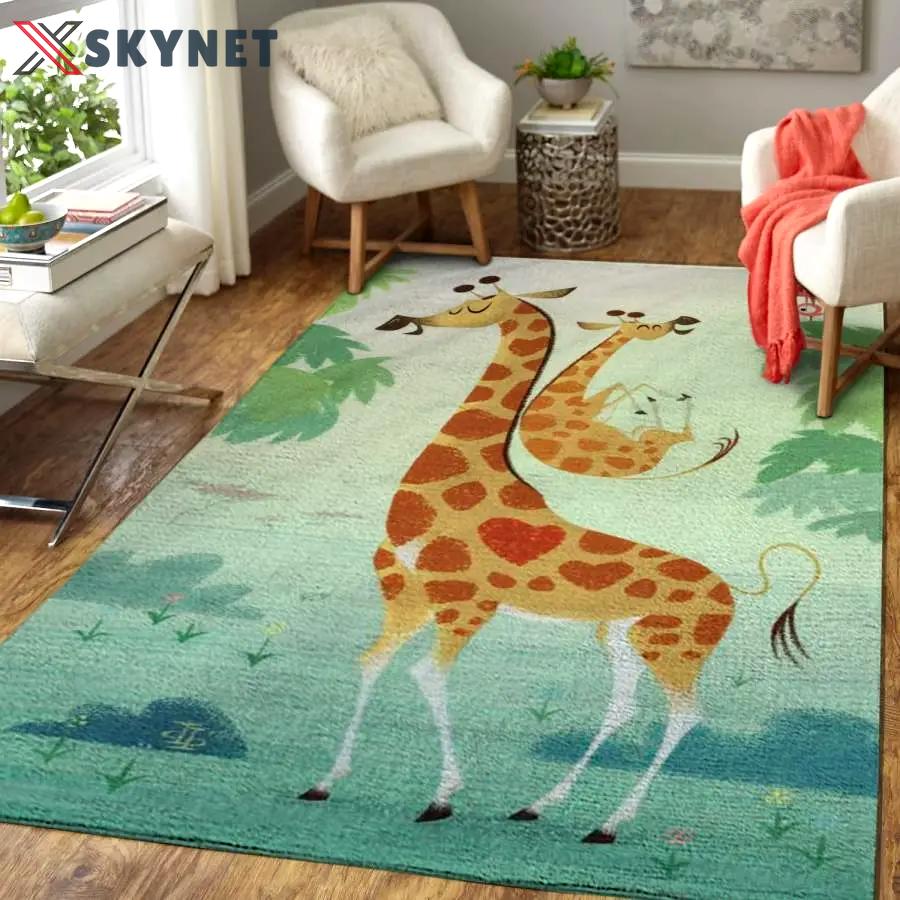 Cute giraffes area rug living room rug home decor 1910163 floor decor Rectangle Rug