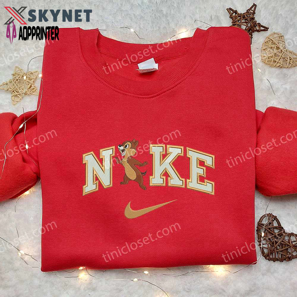 Dale x nike embroidered shirt: chip ‘n dale custom design Embroidered Shirt