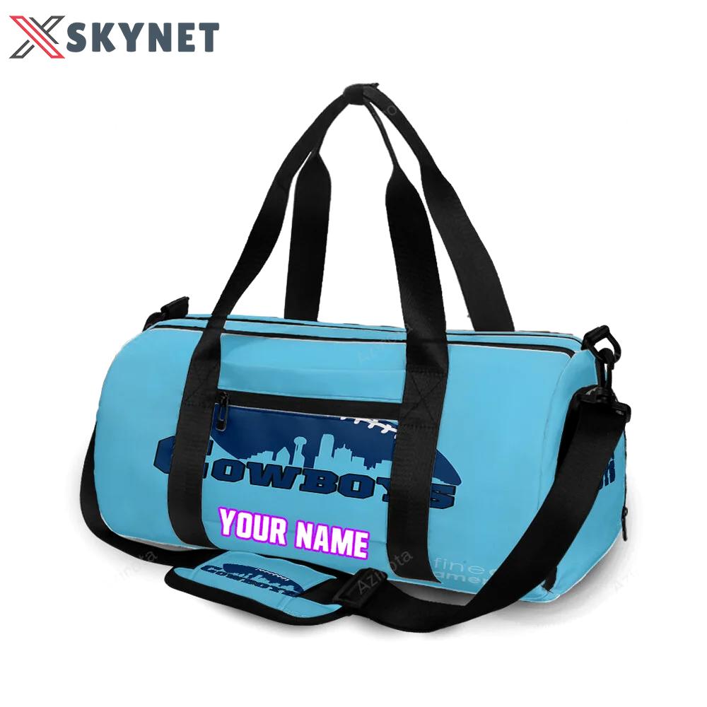 Dallas cowboys cowboys ball city personalized name travel bag gym bag 651 Travel Bag