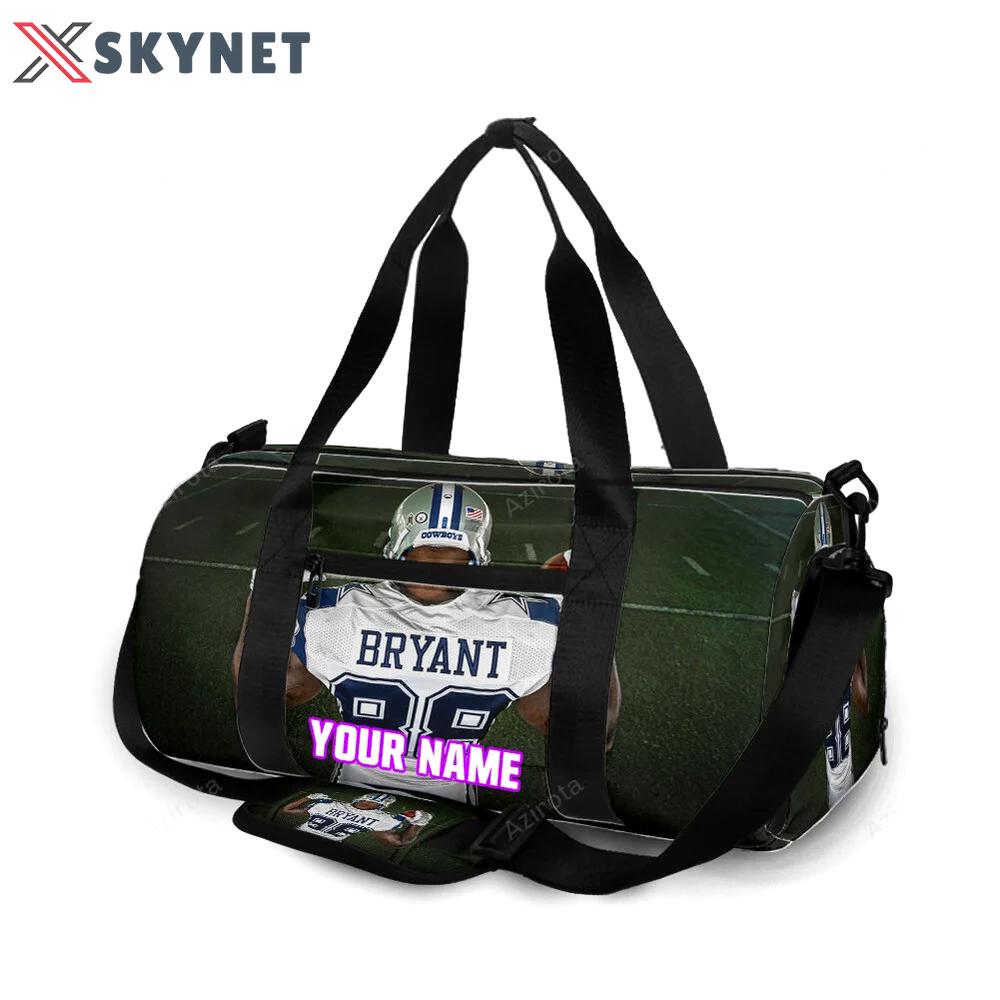 Dallas cowboys dez bryant back personalized name travel bag gym bag 1747 Travel Bag