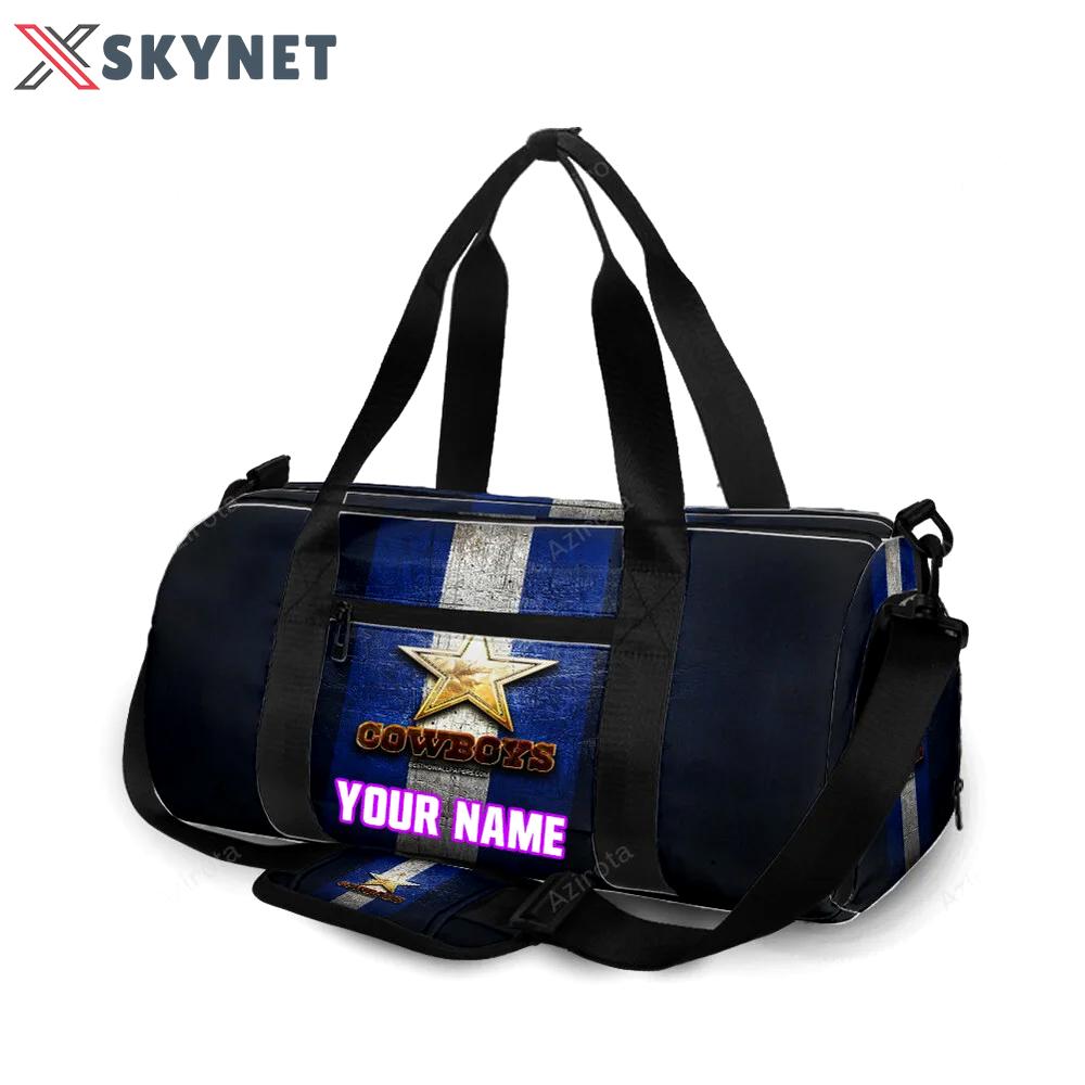 Dallas cowboys golden star personalized name travel bag gym bag 207 Travel Bag