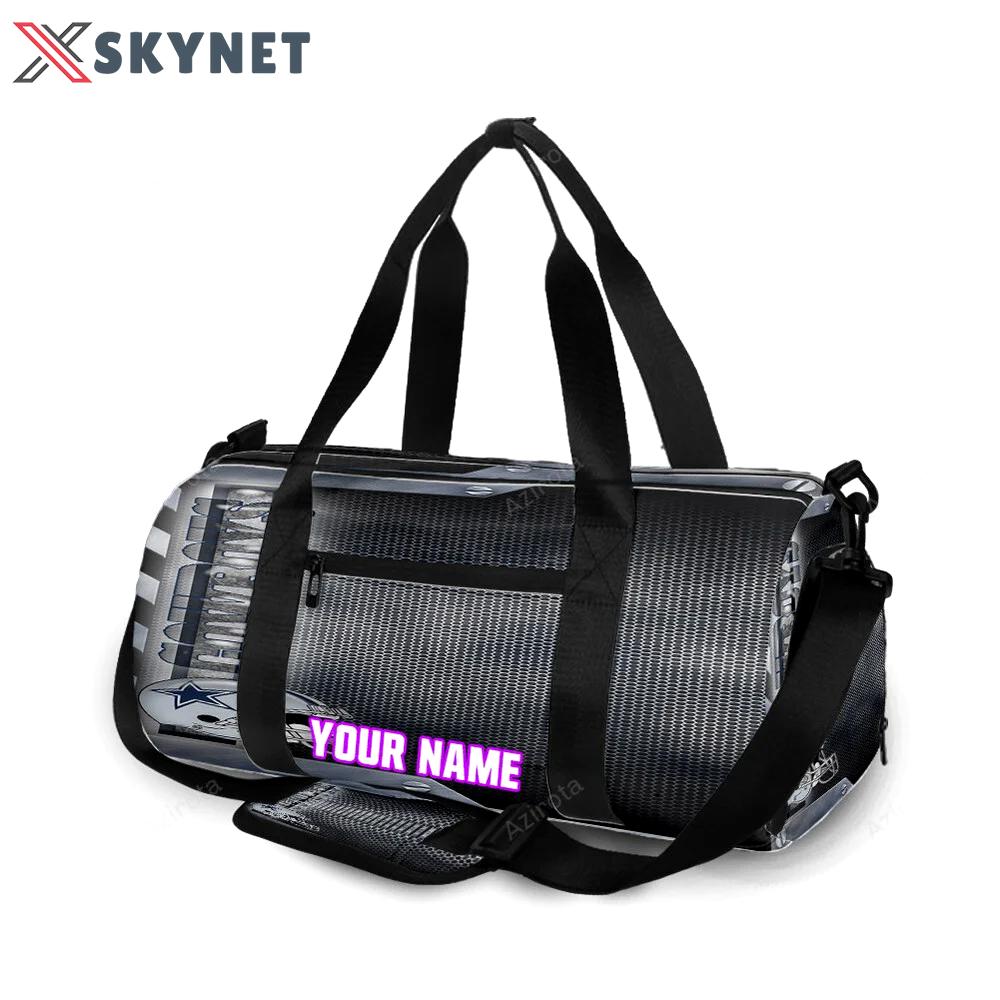 Dallas cowboys helmet metal personalized name travel bag gym bag 2153 Travel Bag
