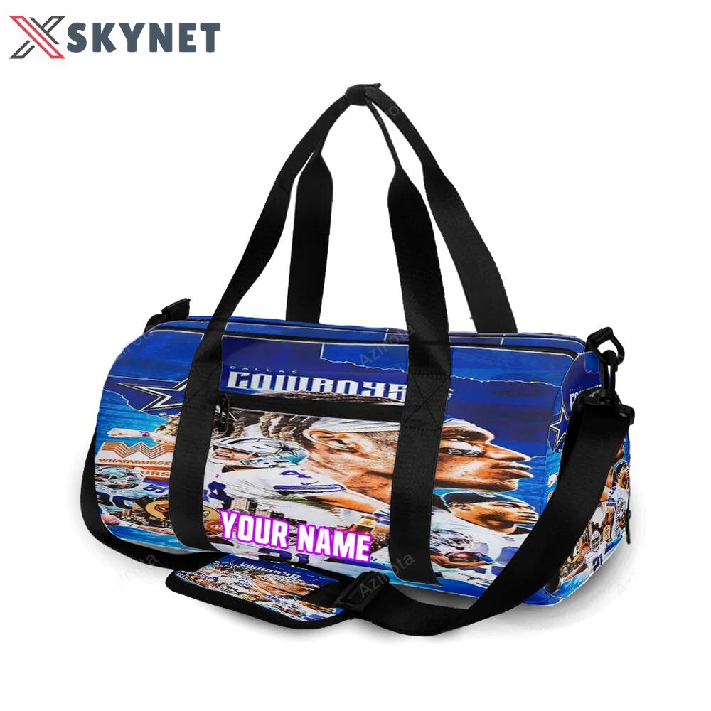 Dallas cowboys players food personalized name travel bag gym bag 1889 Travel Bag