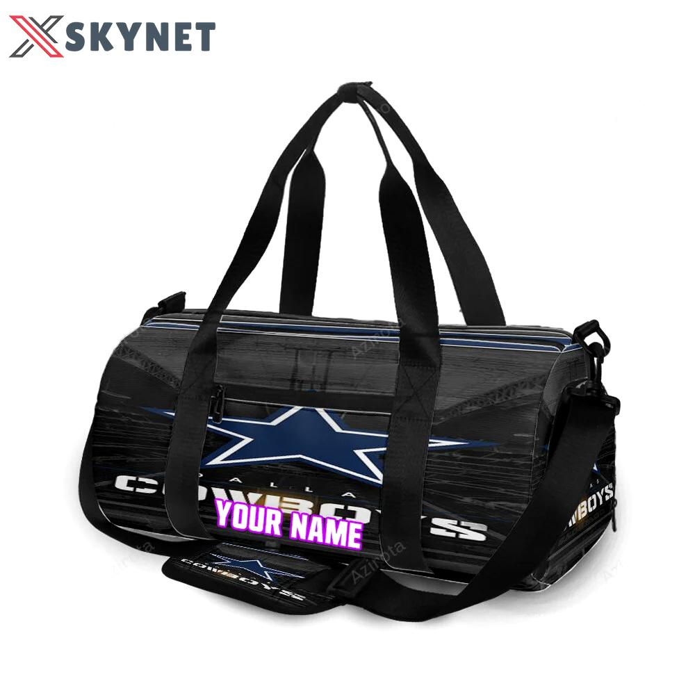 Dallas cowboys star stadium personalized name travel bag gym bag 1388 Travel Bag