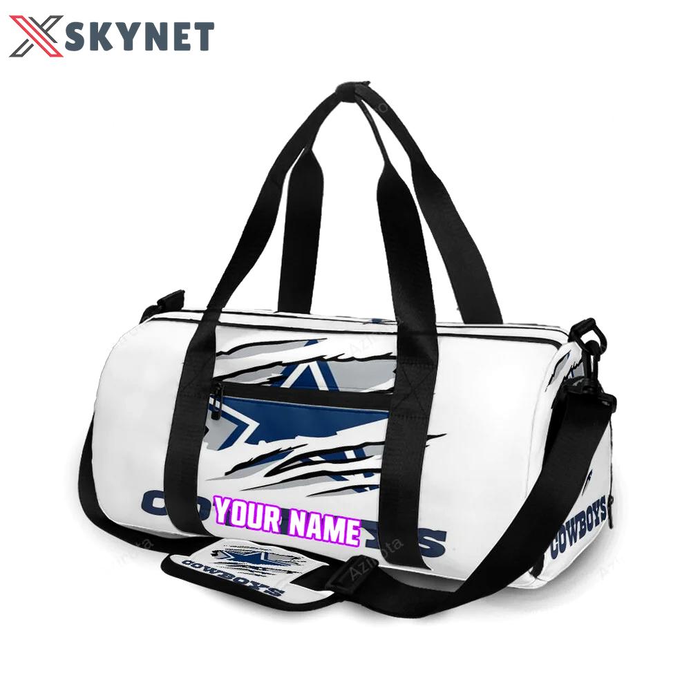Dallas cowboys tear star personalized name travel bag gym bag 1306 Travel Bag