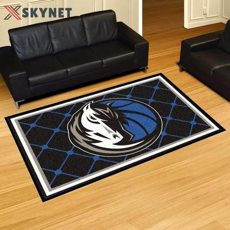 Dallas mavericks area rug nba carpet living room rug regtangle carpet v3664 Rectangle Rug