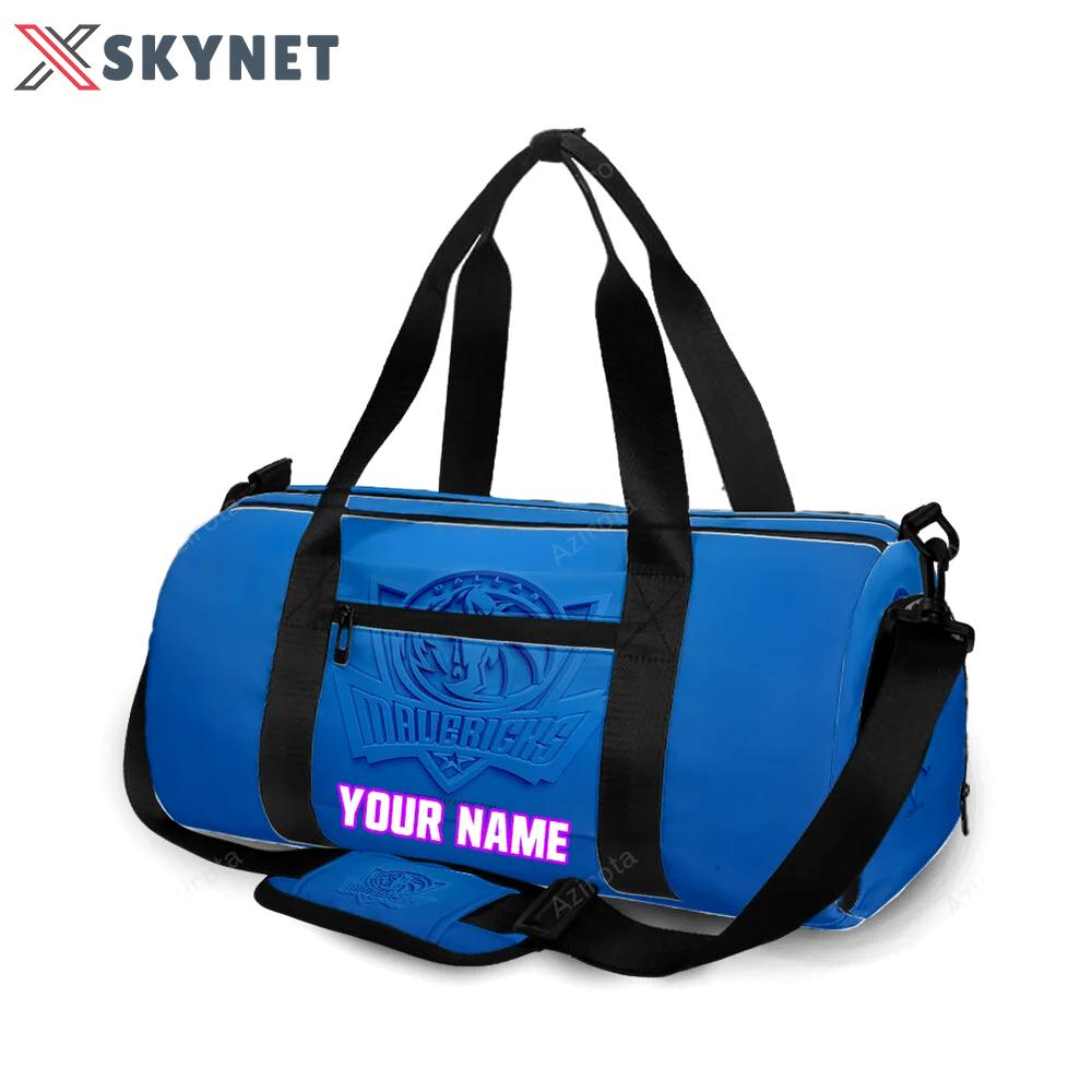 Dallas mavericks logo art 21 personalized name travel bag gym bag 941 Travel Bag