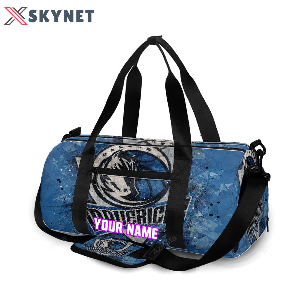 Dallas mavericks logo art 31 personalized name travel bag gym bag 566 Travel Bag