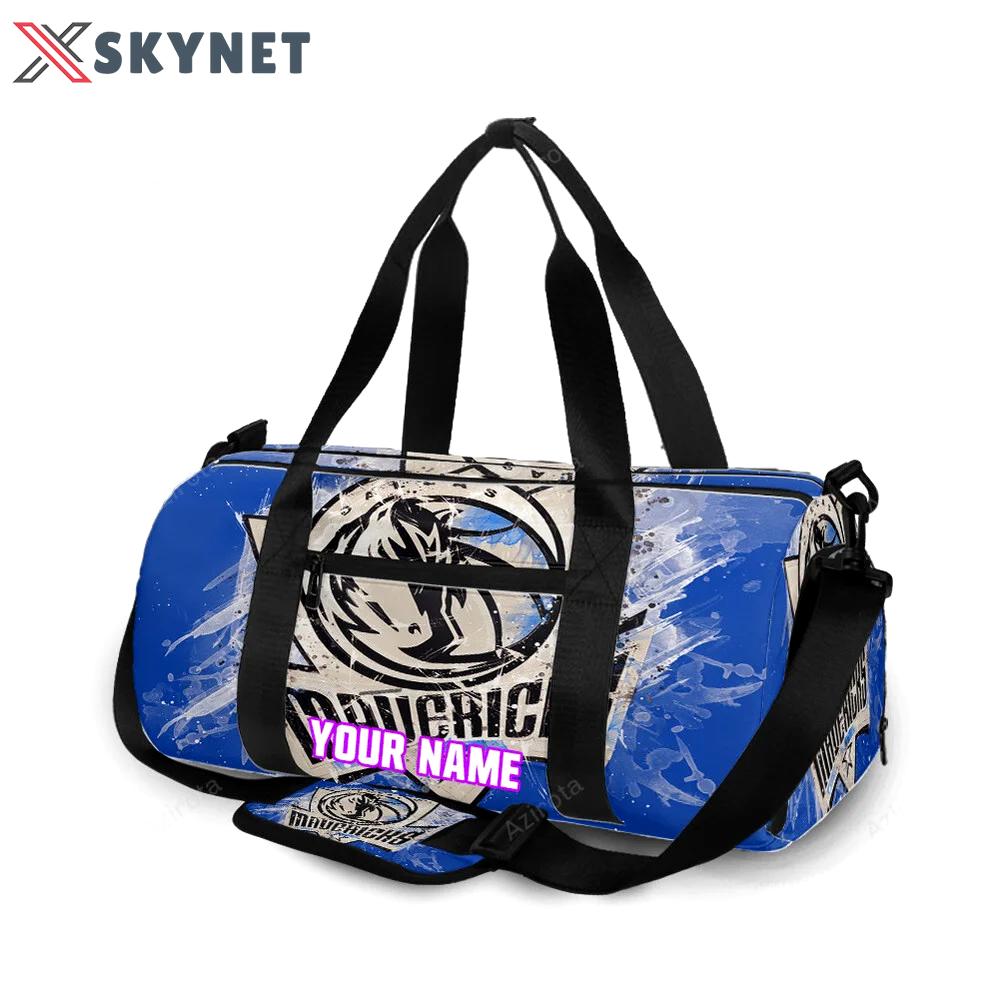 Dallas mavericks logo art 4 personalized name travel bag gym bag 2033 Travel Bag