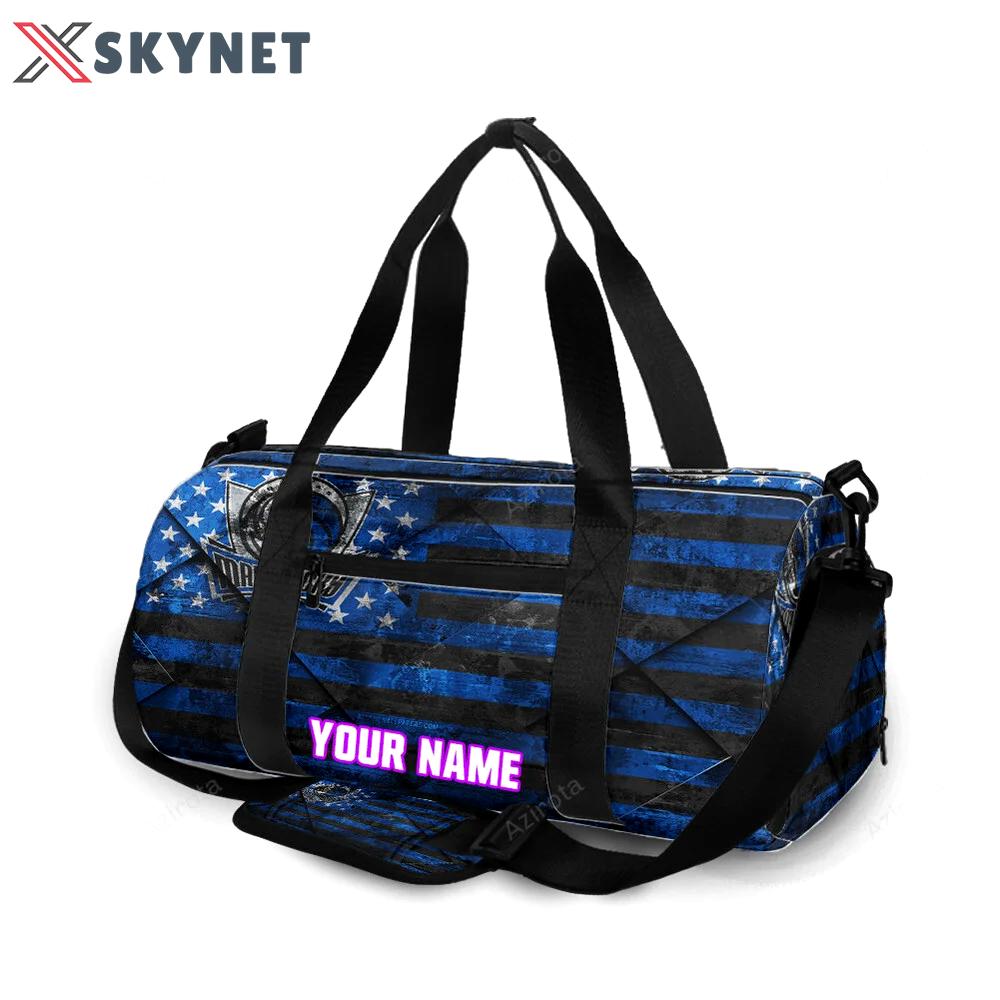 Dallas mavericks logo art 5 personalized name travel bag gym bag 624 Travel Bag