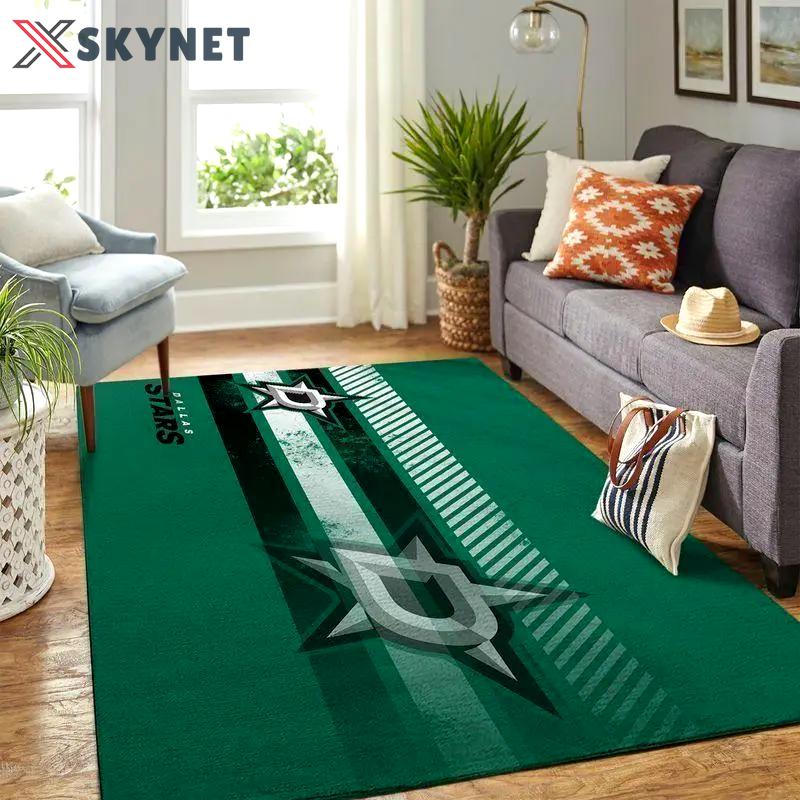 Dallas stars area rugs nhl hockey living room carpet team logo 20030450 1 Rectangle Rug