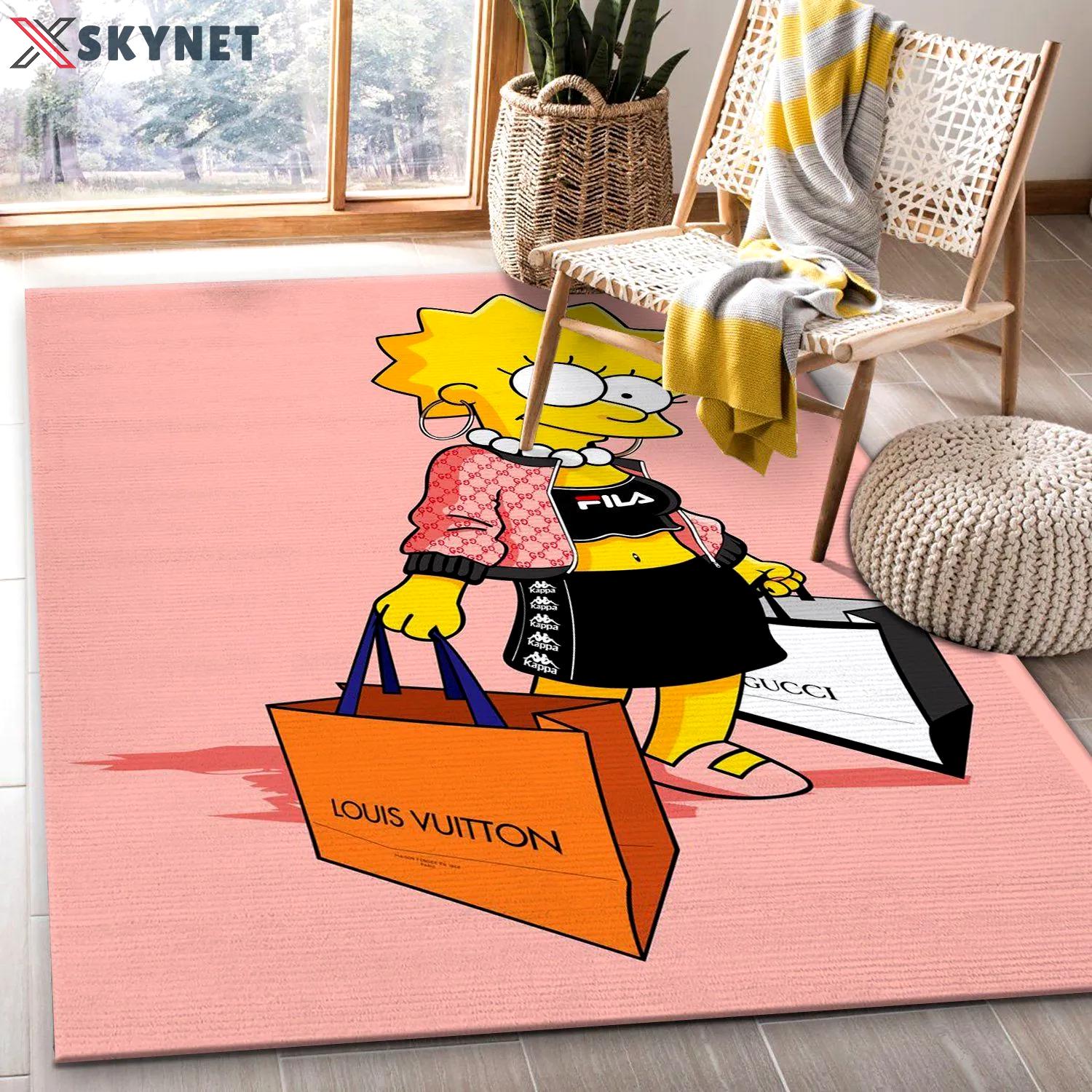 Dapper lisa louis vuitton vs gucci logo type 112. Upgrade Your Living Room with Luxury Home Decor: Area Carpets, Floor Decor, Door Mats, and Hot Gift Items with style a High-End Fashion Brand Rectangle Rug