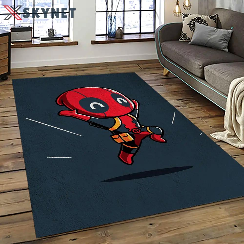 Deadpool marvel movie retangle carpet area rug home decor best gift for fan and friends dp39 Rectangle Rug