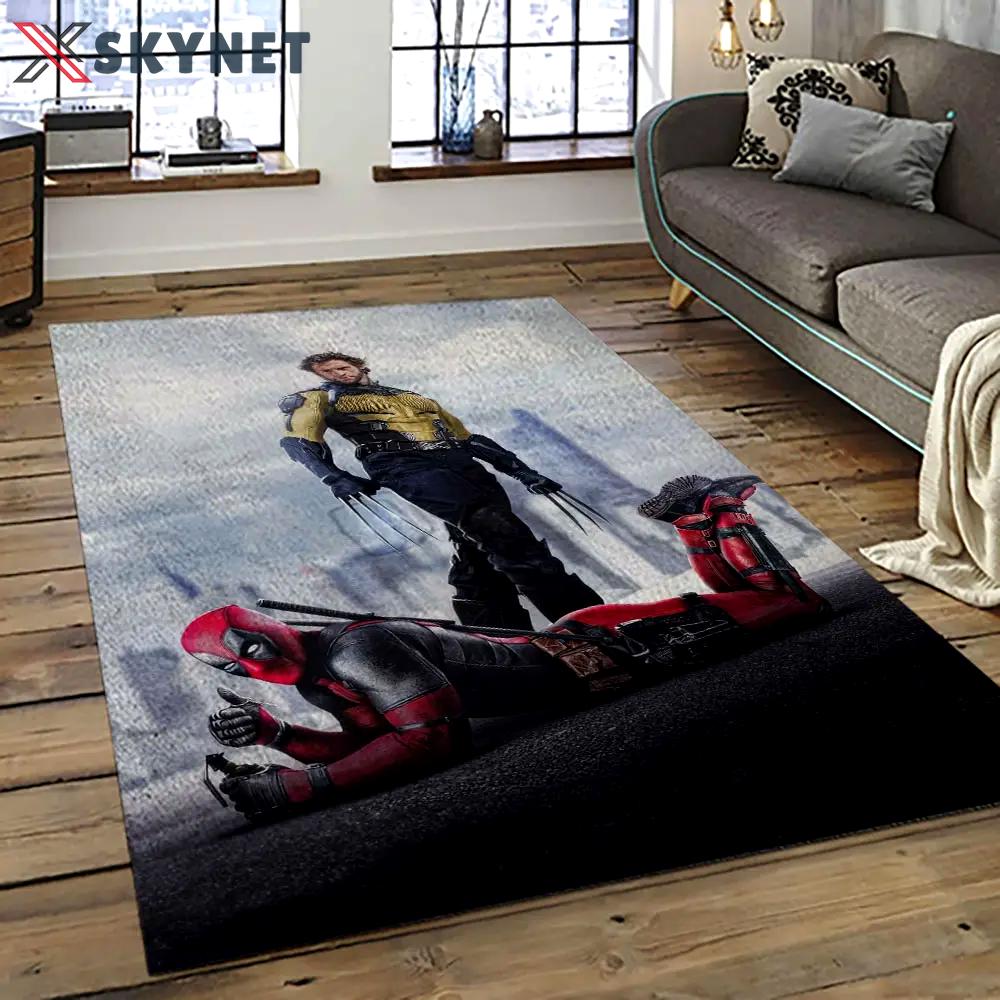 Deadpool marvel movie retangle carpet area rug home decor best gift for fan and friends dp8 Rectangle Rug