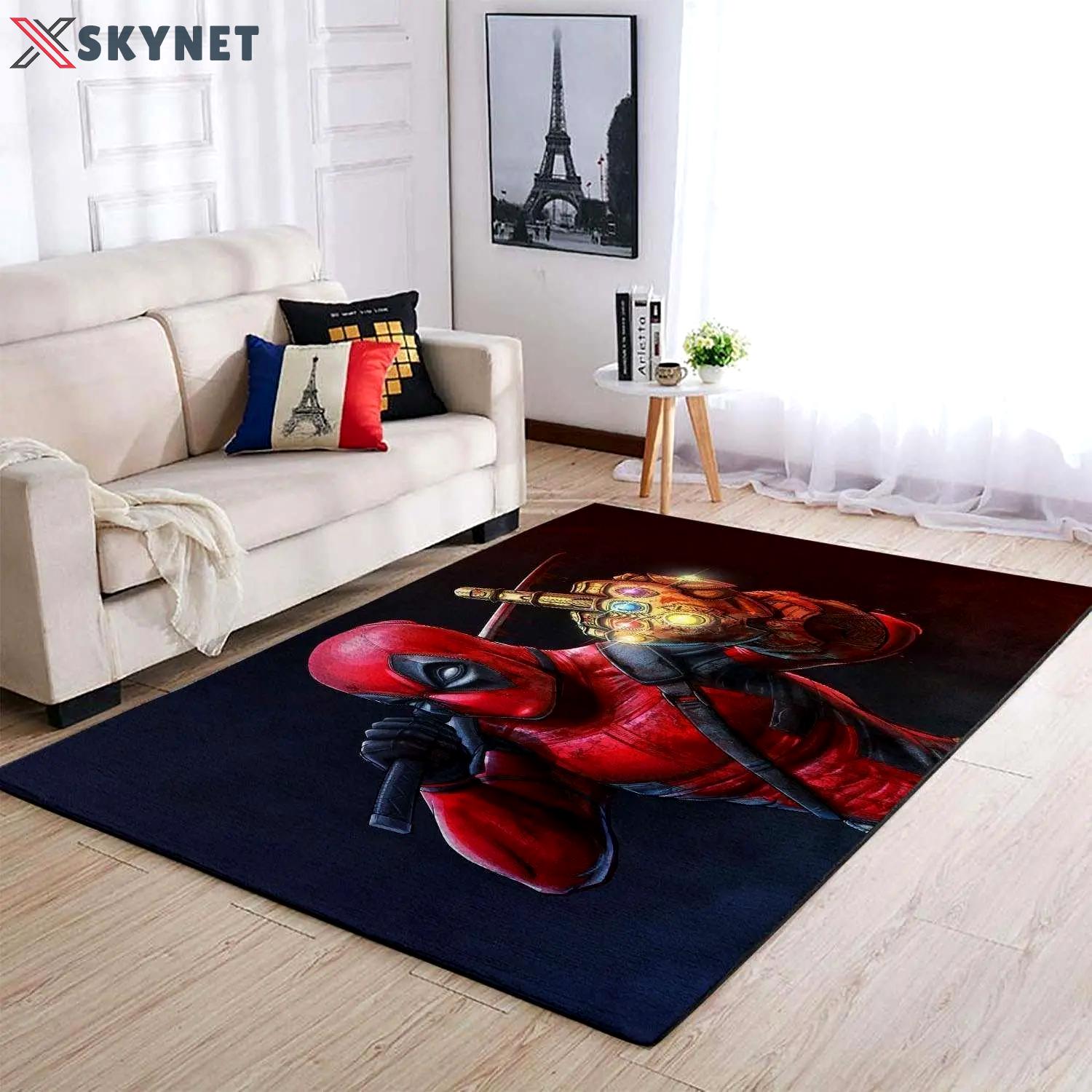 Deadpool marvel superheros area rugs marvel movies living room rug dp91201 Rectangle Rug