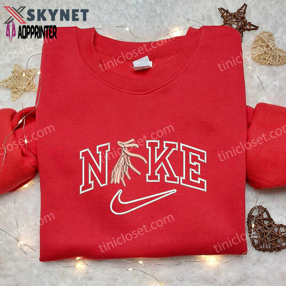 Decapodiformes x nike embroidered sweatshirt: animal-inspired nike shirt Embroidered Shirt
