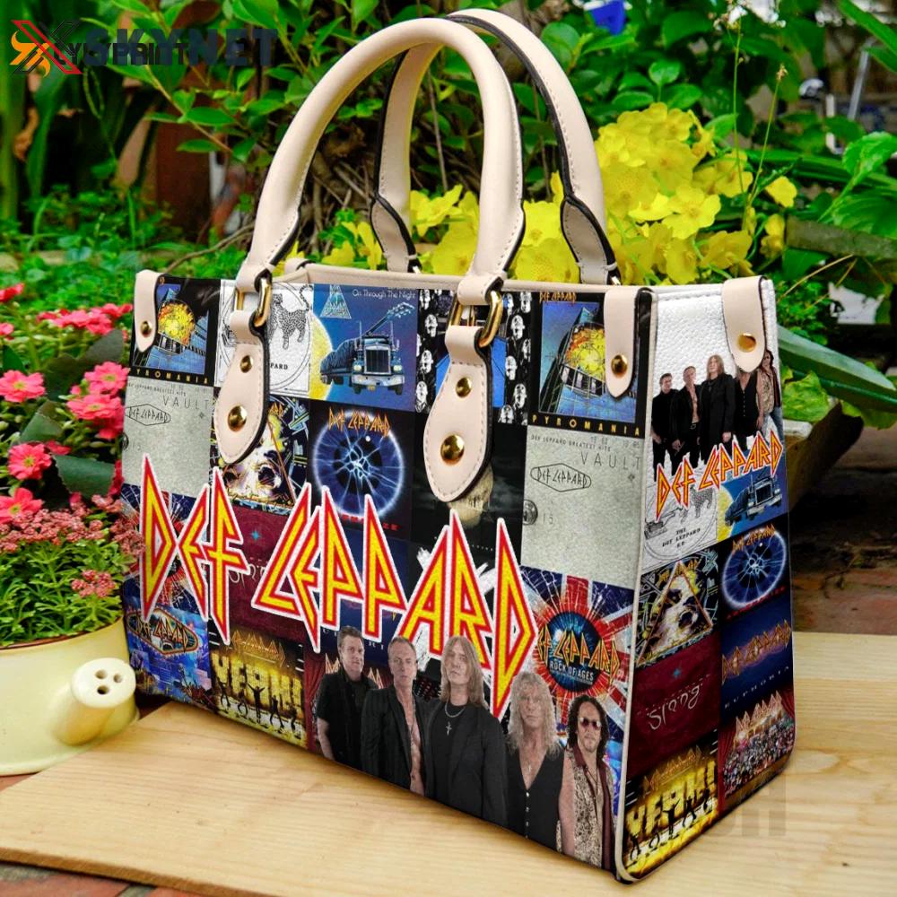 Def leppard lover leather bag for women gift 2082 Women Leather Hand Bag