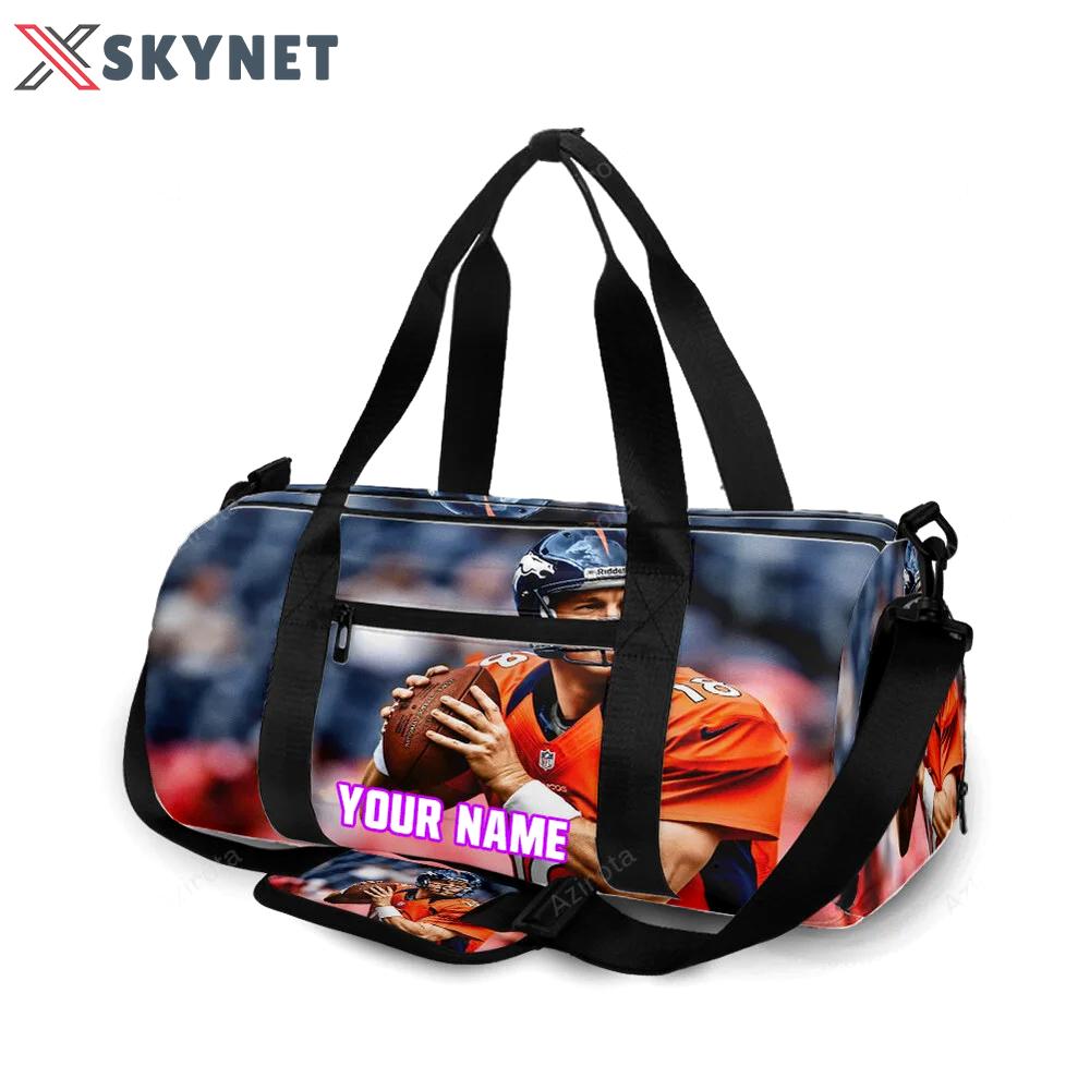 Denver broncos 18 peyton manning v49 personalized name travel bag gym bag 258 Travel Bag