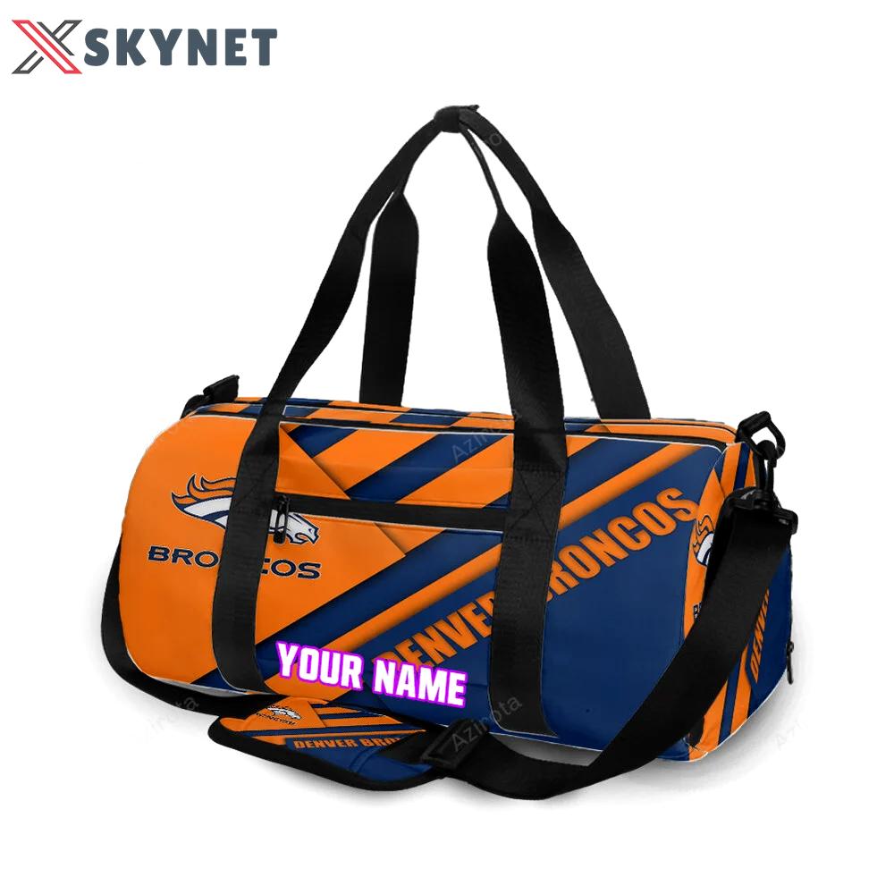 Denver broncos emblem v19 personalized name travel bag gym bag 1892 Travel Bag