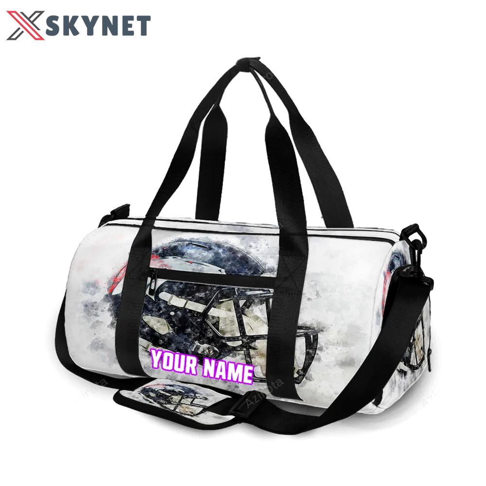 Denver broncos helmet v30 personalized name travel bag gym bag 1508 Travel Bag
