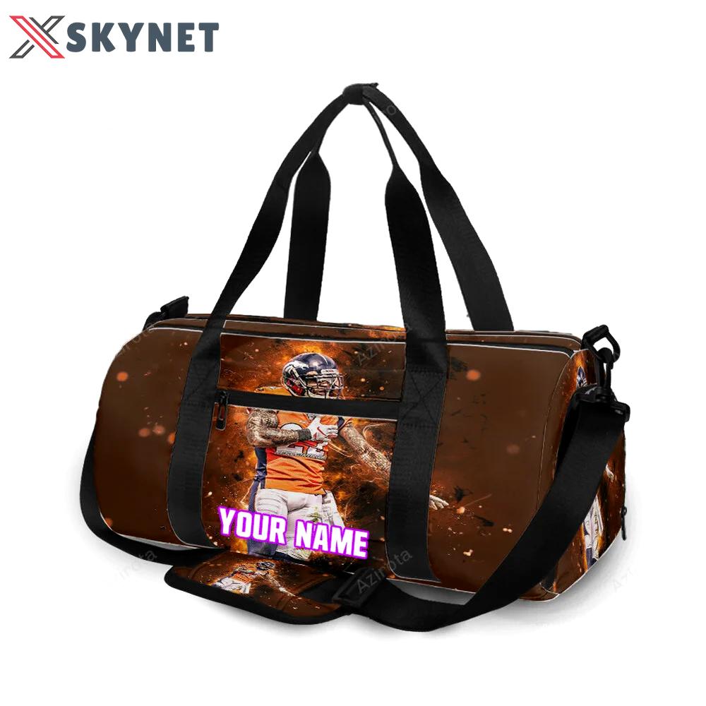 Denver broncos kareem jackson v42 personalized name travel bag gym bag 1117 Travel Bag