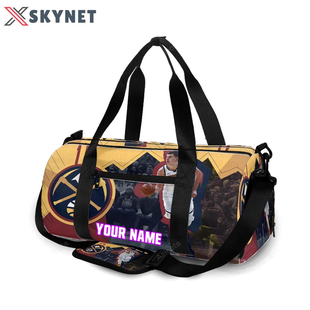 Denver nuggets nikola jokic3 personalized name travel bag gym bag 1490 Travel Bag