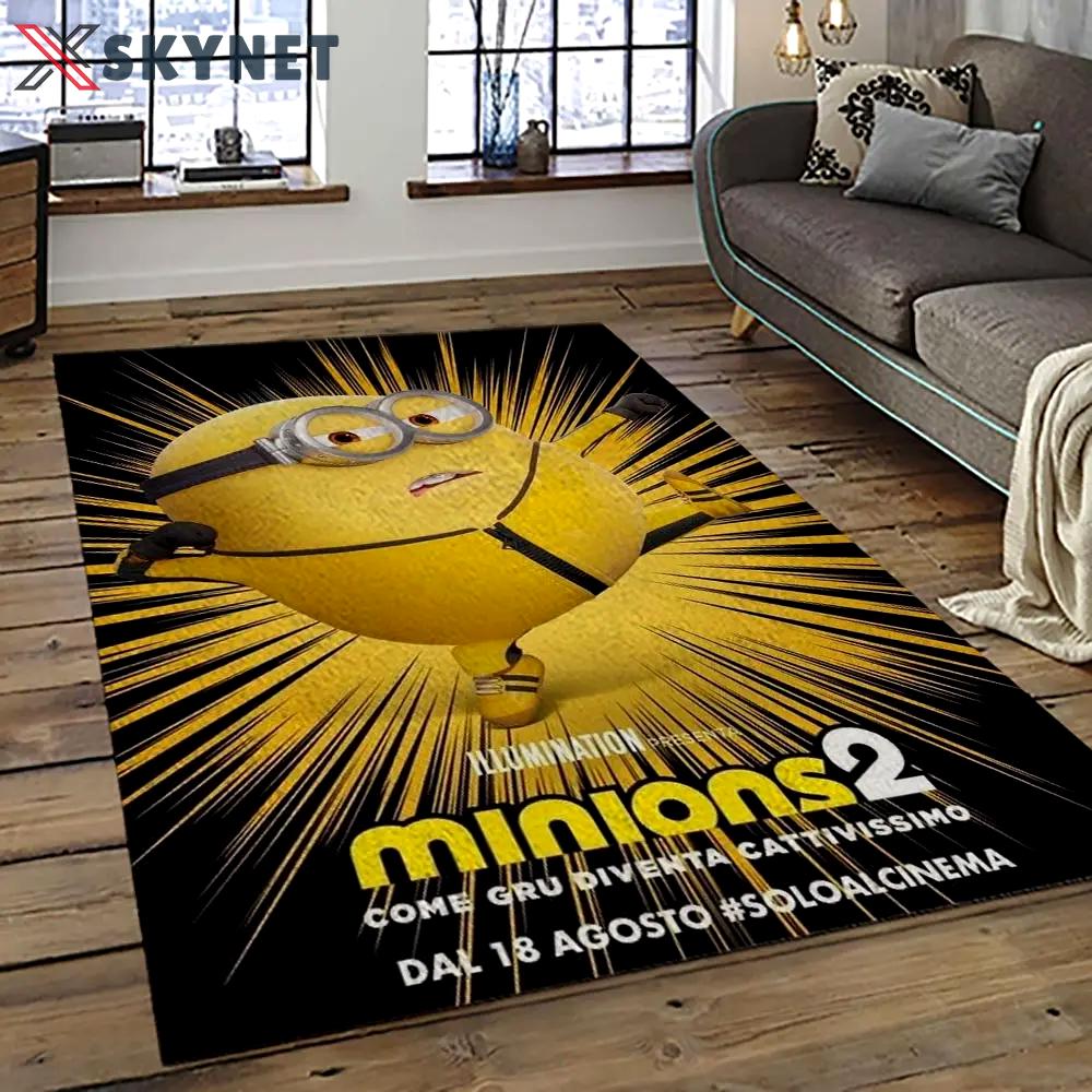 Despicable me film movie minion characters area rug home decor halloween gift best present for friends dmm47 Rectangle Rug