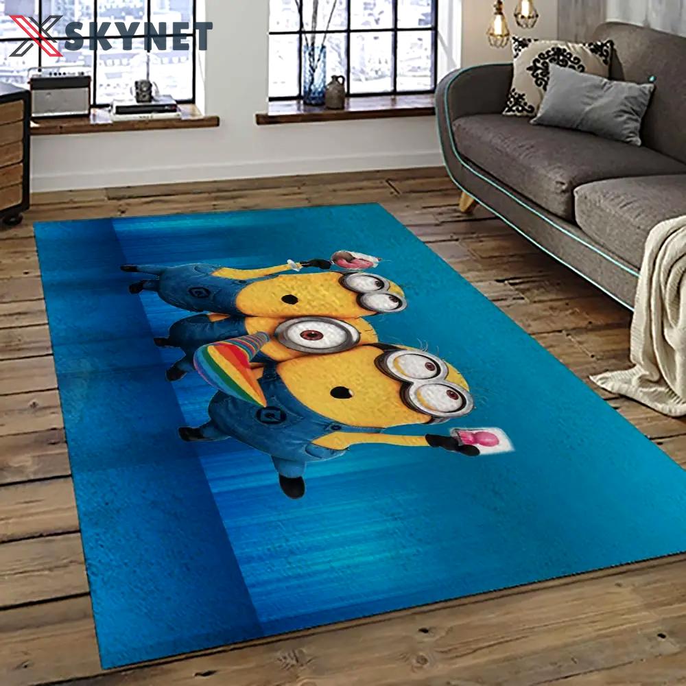 Despicable me film movie minion characters area rug home decor halloween gift best present for friends dmm99 Rectangle Rug
