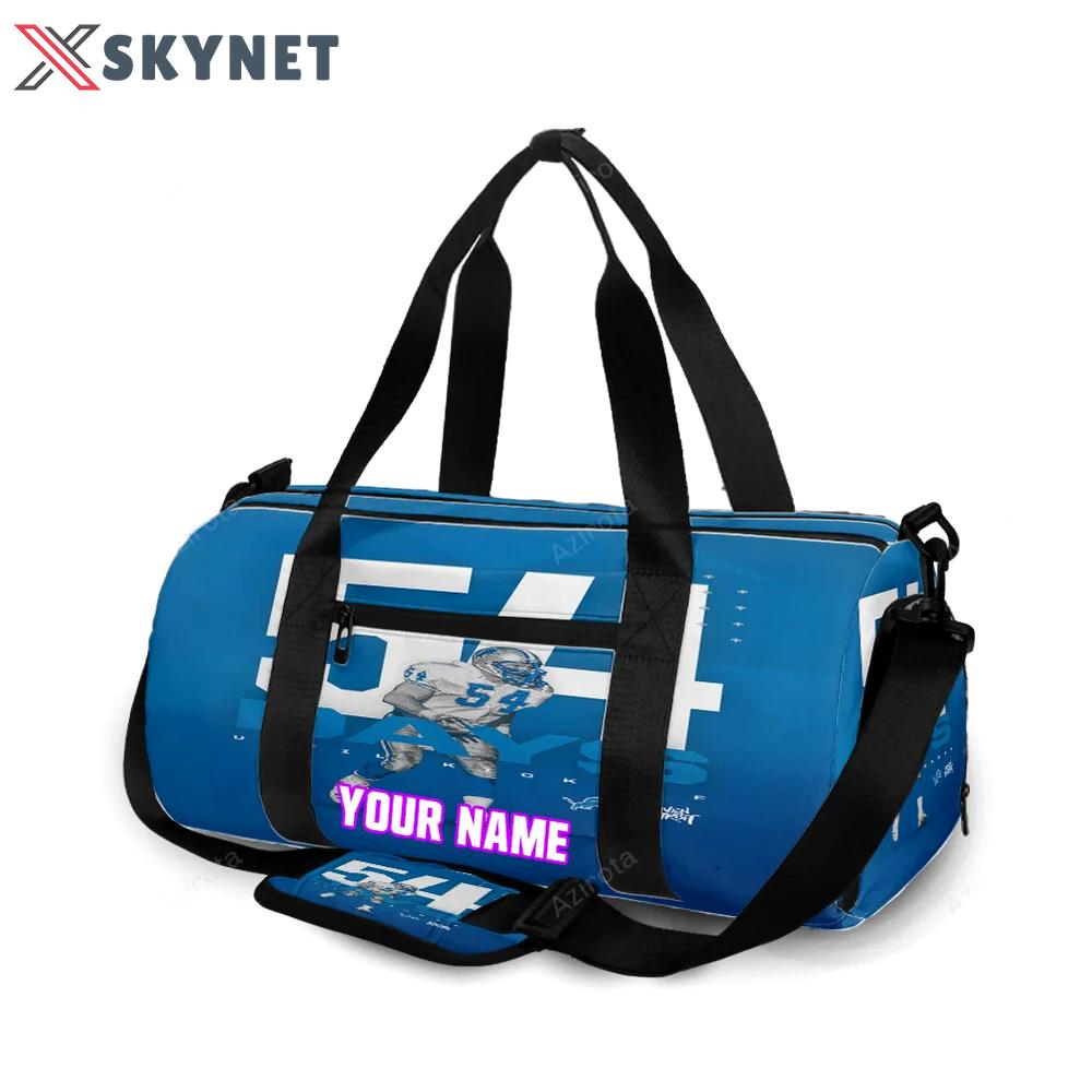 Detroit lions 54 days until kickoff personalized name travel bag gym bag 1622 Travel Bag