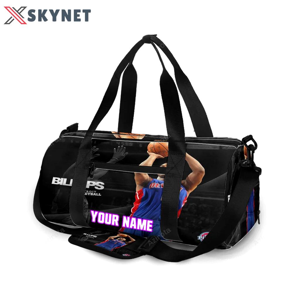 Detroit pistons chauncey billups1 personalized name travel bag gym bag 1979 Travel Bag