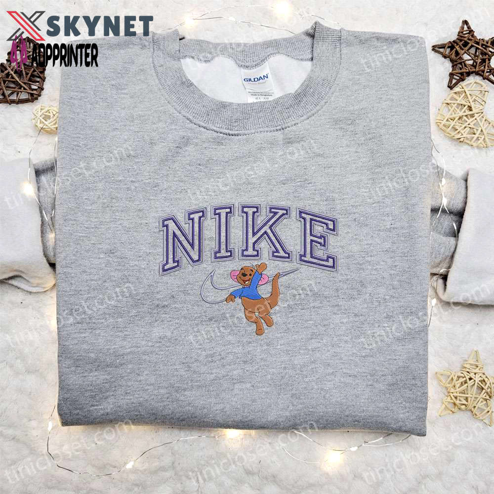 Disney characters embroidered sweatshirt roo x nike cartoon shirt nike inspired hoodie Embroidered Shirt