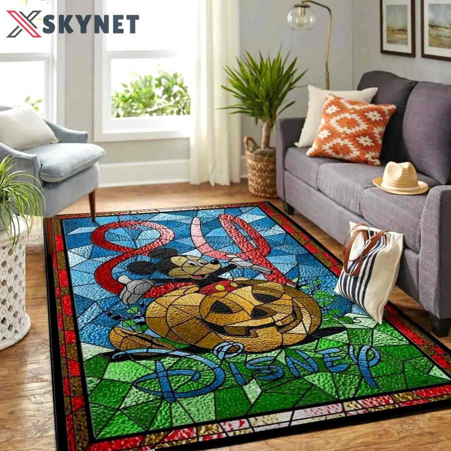 Disney mickey mouse home field area rug living room rug home decor home decor Rectangle Rug