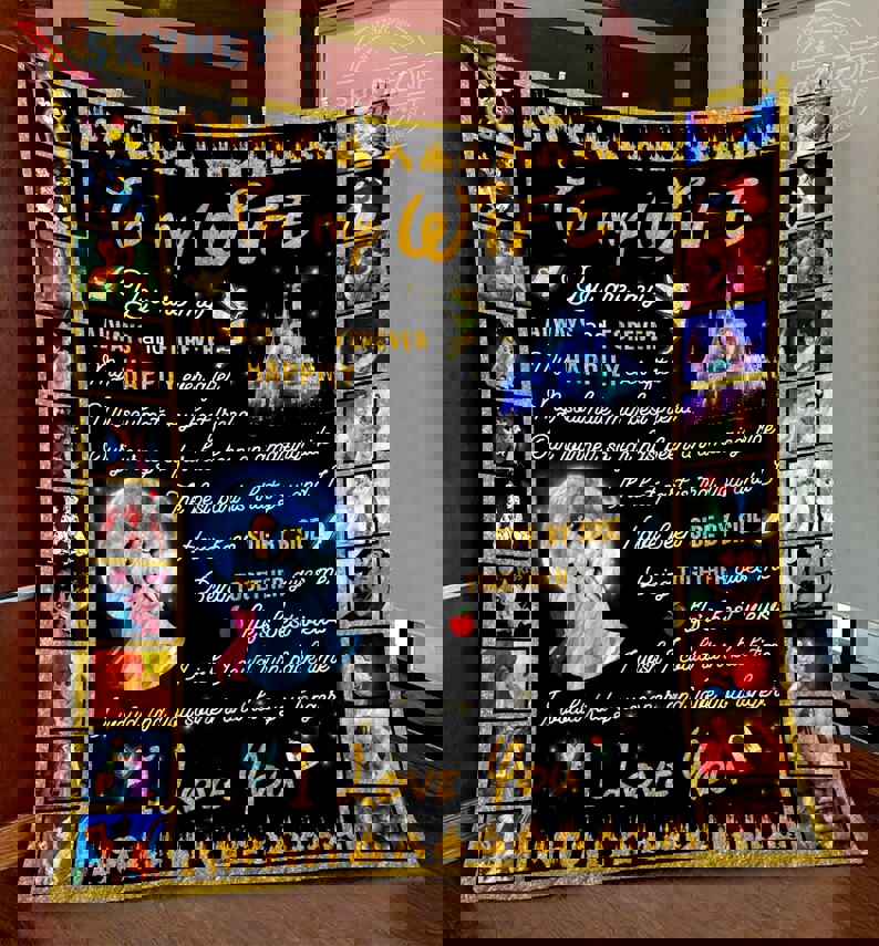 Disney wife side by side quilt gg Quilt Blanket