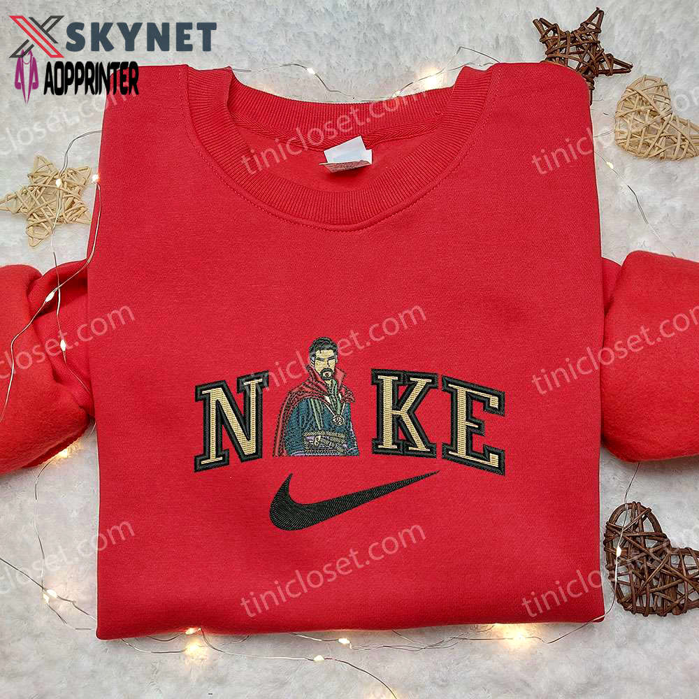 Doctor strange x nike embroidered sweatshirt – marvel movie shirt with nike inspiration Embroidered Shirt