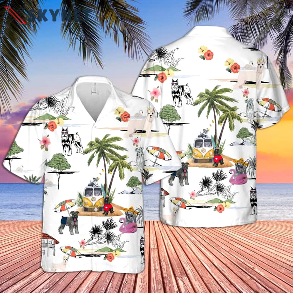 Dog hawaii beach retro hawaiian shirt Hawaii Shirt Shorts & Flip Flops