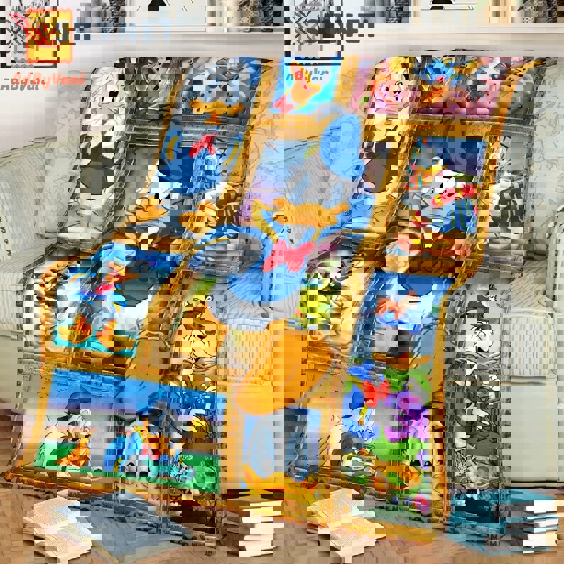 Donald duck fleece blanket quilt Quilt Blanket