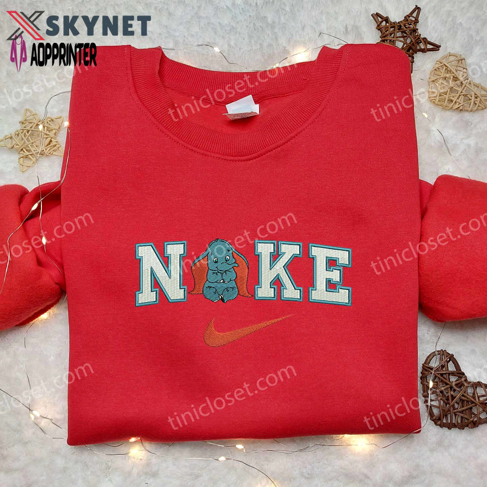 Dumbo x nike embroidered shirt: custom stylish & unique nike embroidery Embroidered Shirt