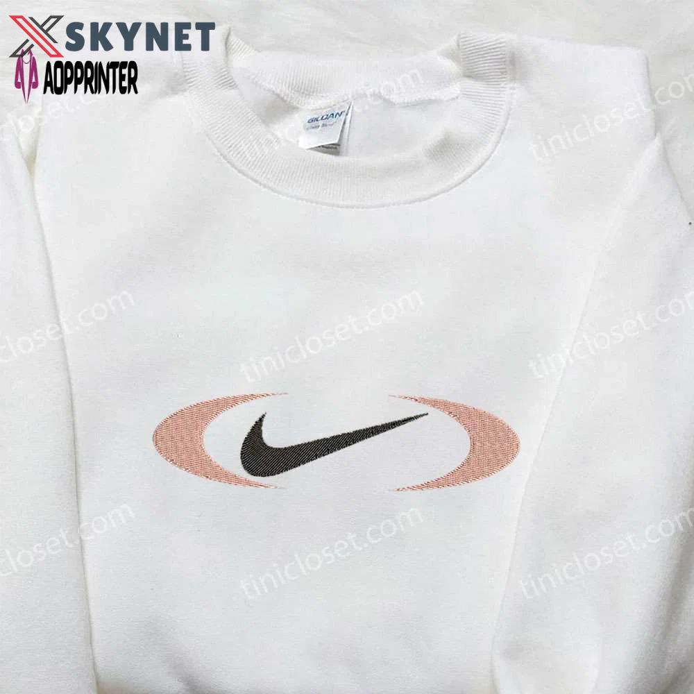 Eclipse x nike embroidered shirt: custom gift for son stylish & unique nike shirt Embroidered Shirt