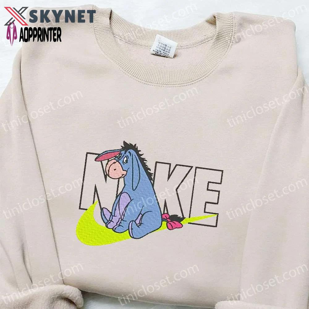 Eeyore x nike cartoon sweatshirt & disney characters t-shirt: best family gift ideas Embroidered Shirt