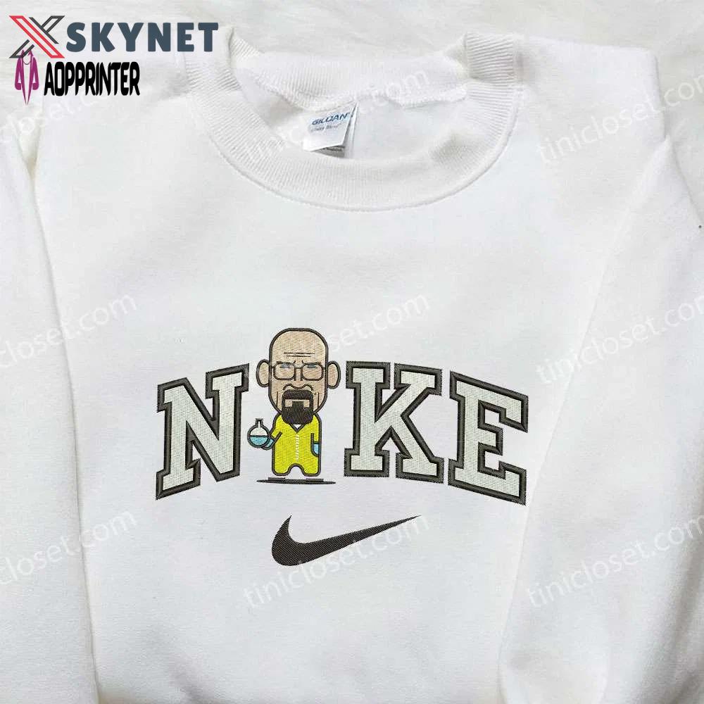 Exclusive professor white x nike embroidered shirt: breaking bad & nike inspired designs Embroidered Shirt
