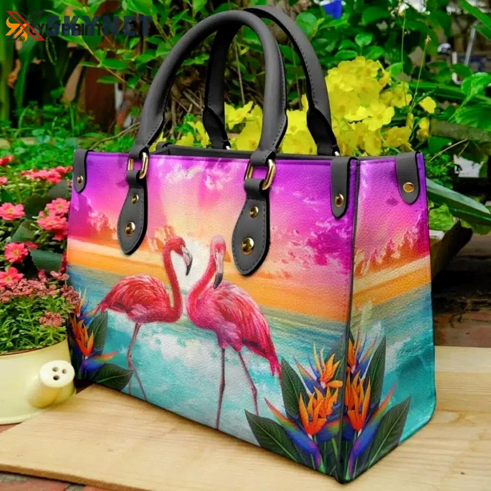 Flamingo leather handbag gift for women 406 Women Leather Hand Bag