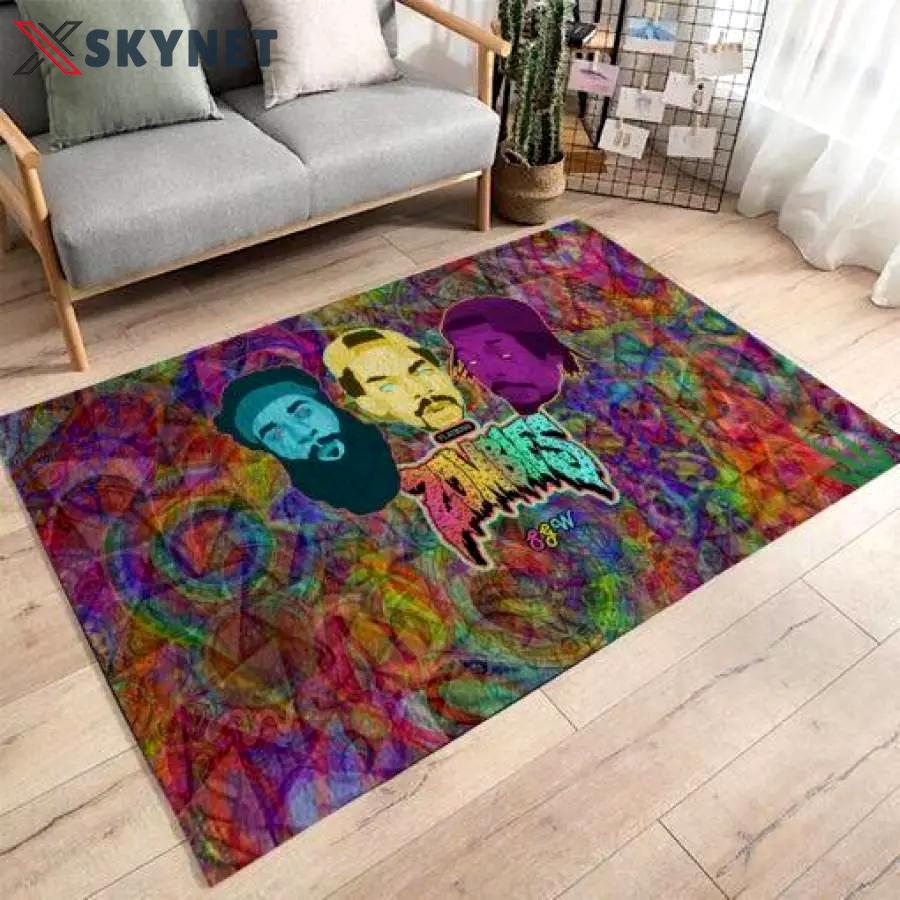 Flatbush zombies area rug living room rug home decor hip hop music ofd 021142 Rectangle Rug