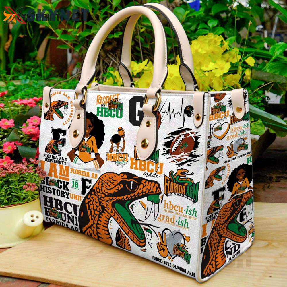 Florida a&m rattlers 2 leather handbag  gift for women 4572 Women Leather Hand Bag
