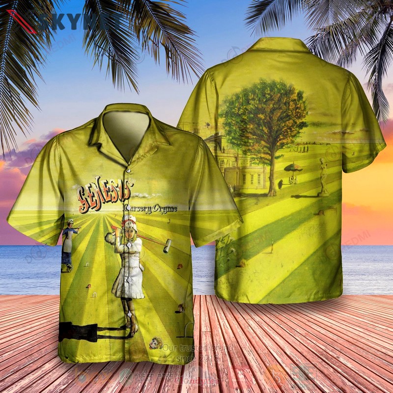 Genesis nursery cryme album hawaiian shirt 2 Hawaii Shirt Shorts & Flip Flops